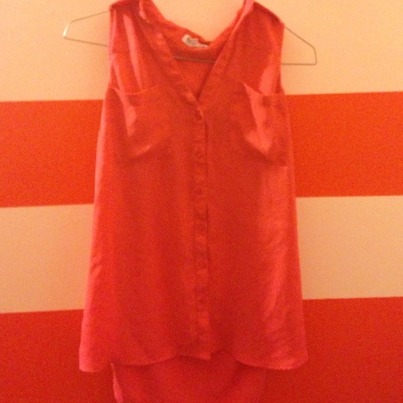 Express open-back collared tank top