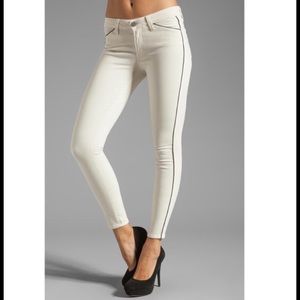 Paige Cream Black stripe Skinny