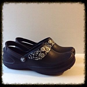 Black Mercy Work Crocs