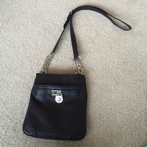 Michael Kors black cross body bag