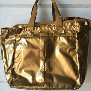LeSportsac Gold Tote Handbag