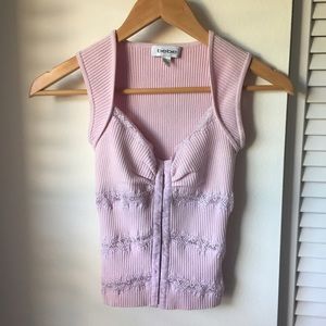 Bebe sweater powder pink top