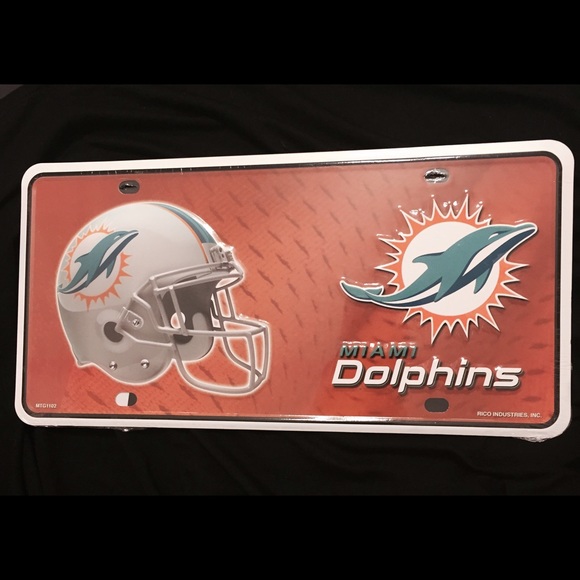 NFL Miami Dolphins License Plate