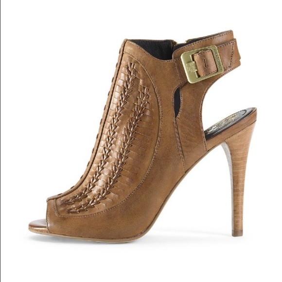 Vince Camino asha peep toe high heel booties