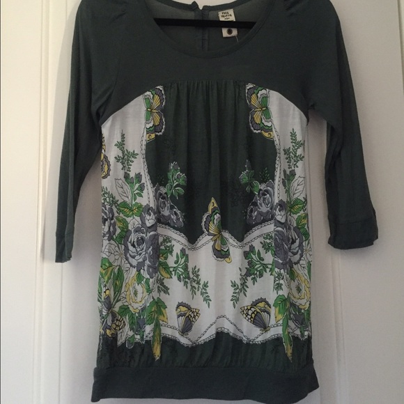 Free People 3/4 length Top