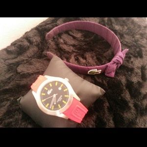 Lacoste watch and headband