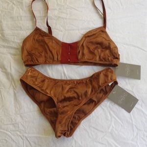 Silky Bra and Panty Set NWT