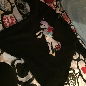 A unicorn sweater
