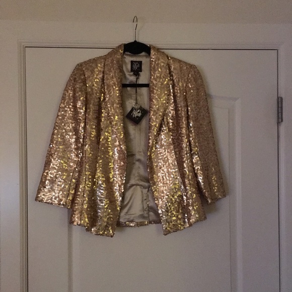 NY&CO Sequin Gold Blazer
