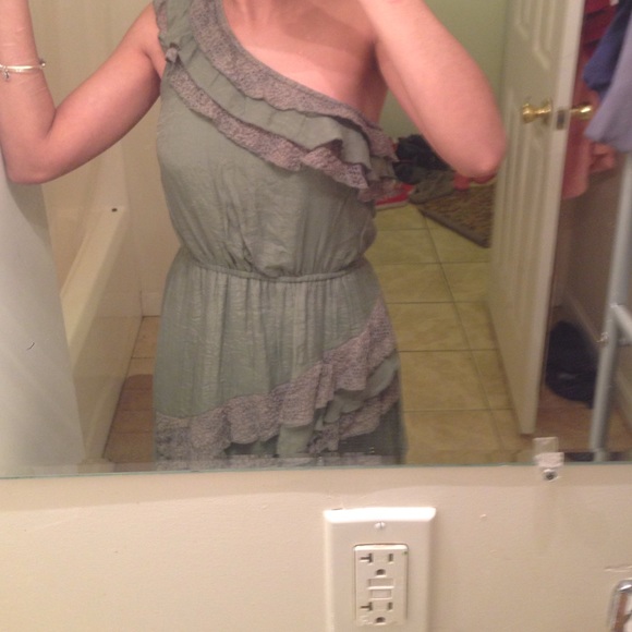 Olive green dress