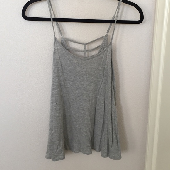 Grey Tank with cute back