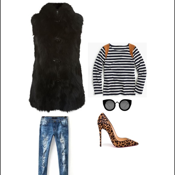 HP 11/12 NEW Erin London fur vest - Picture 3 of 3