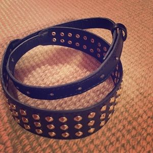 black studded belt