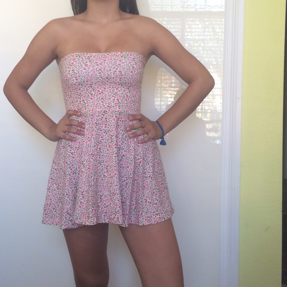 American Apparel Strapless Mini Dress