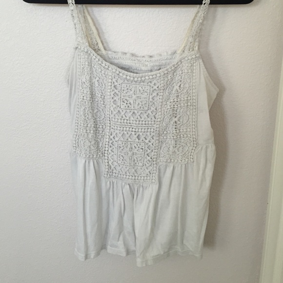 White Boho Tank