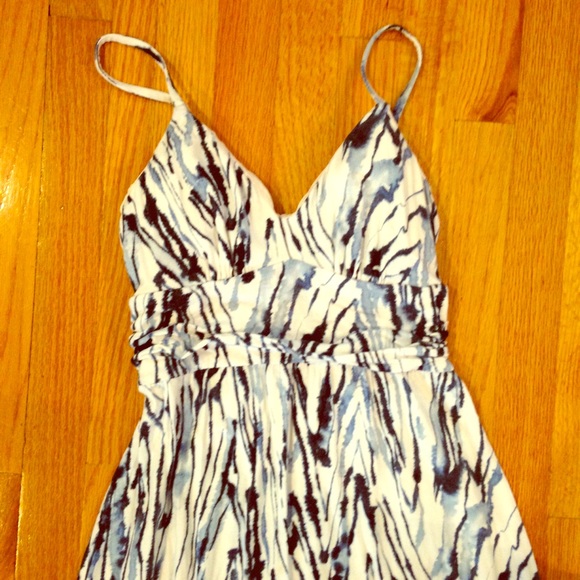 Victoria's Secret // blue & white maxi dress