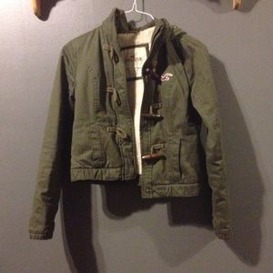 Army Green Cropped Jacket