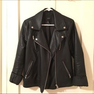 Black Leather Studded Jacket