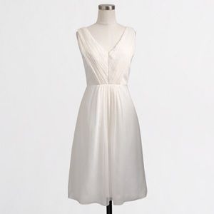 J. Crew Factory V-neck Pleated Dress Size 4