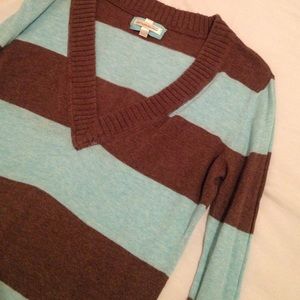 Aeropostale Brown and blue sweater!