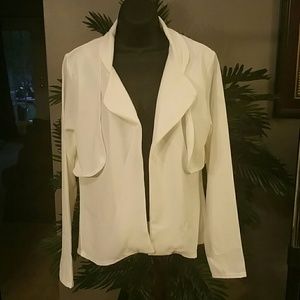 Boohoo Cream trench jacket size 10