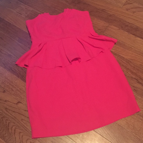 Pins and Needles Pink Peplum Mini Dress