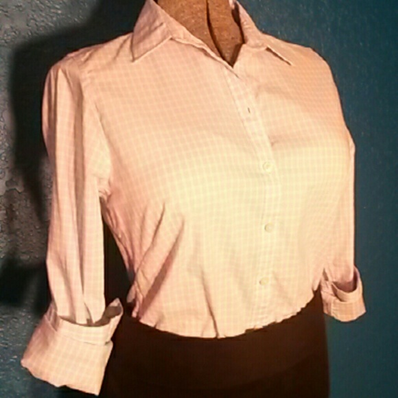Banana Republic Plaid Non-Iron Button Down