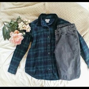 Classic Elements Tops - Teal and Navy Flannel Classic Elements Tops - Teal and Navy Flannel