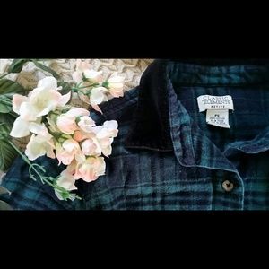 Classic Elements Tops - Teal and Navy Flannel Classic Elements Tops - Teal and Navy Flannel