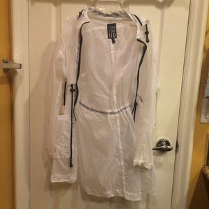urban outfitters transparent trench coat