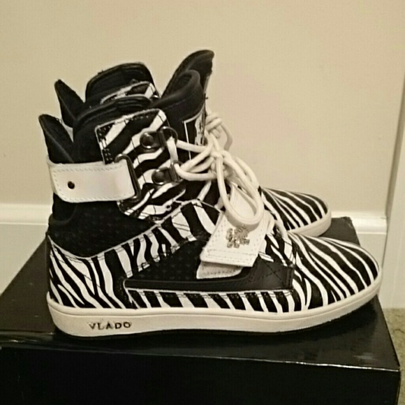 Zebra print sneakers