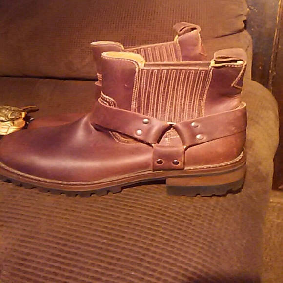 Brand new Brown motor boots NEW mens