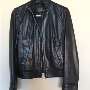 Banana Republic Black Leather Jacket
