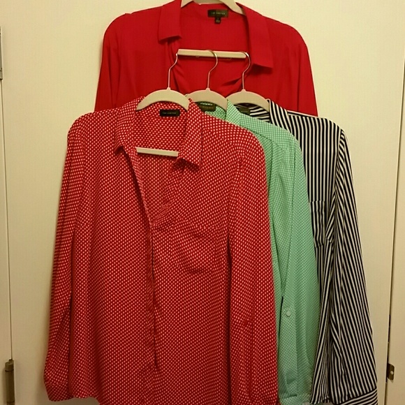 The Limited set of 4 long sleeve blouses.