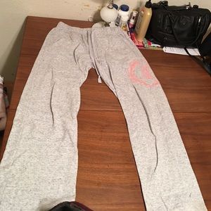 Marl gray VS pink boyfriend sweats