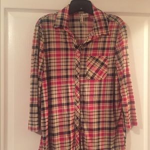 Comfy Red and Black Blouse