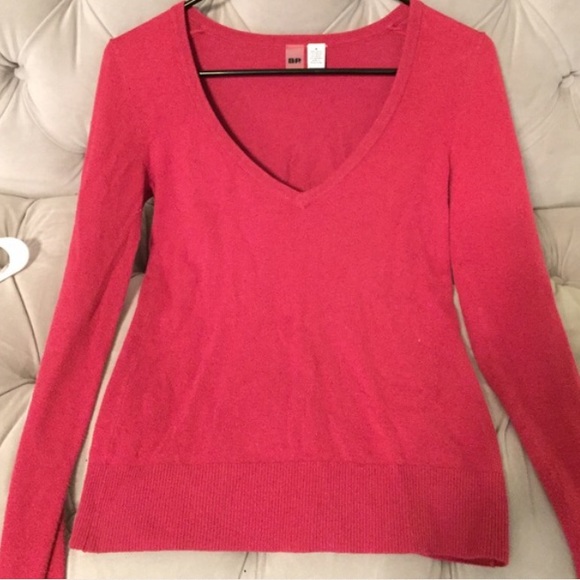 BP pink v-neck sweater