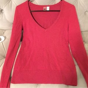 BP pink v-neck sweater