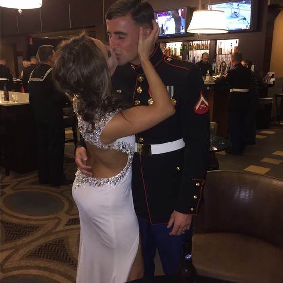 Prom Dress- GORGEOUS beading and slimming fit