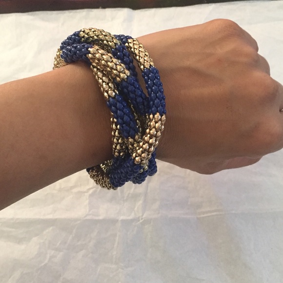 BLUE AND GOLD BRACELET - Picture 2 of 4