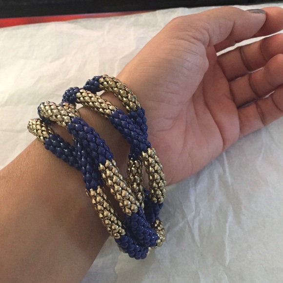 BLUE AND GOLD BRACELET - Picture 3 of 4
