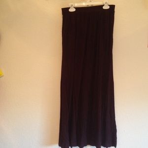 Dark Maroon Maxi Skirt H&M