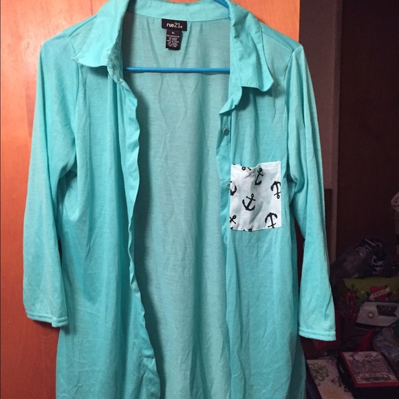 Rue 21 anchor blouse