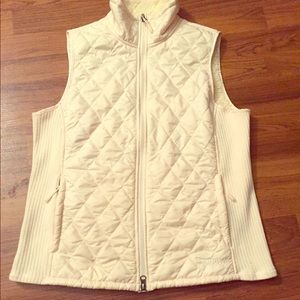 Cream color vest from l.l. bean