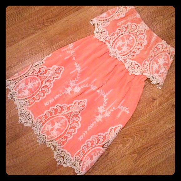 Pink Embroidered Boho Dress