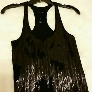 Joe's Jean's black sequin tank