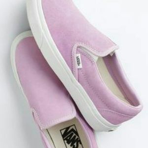 Jcrew exclusive pink suede vans