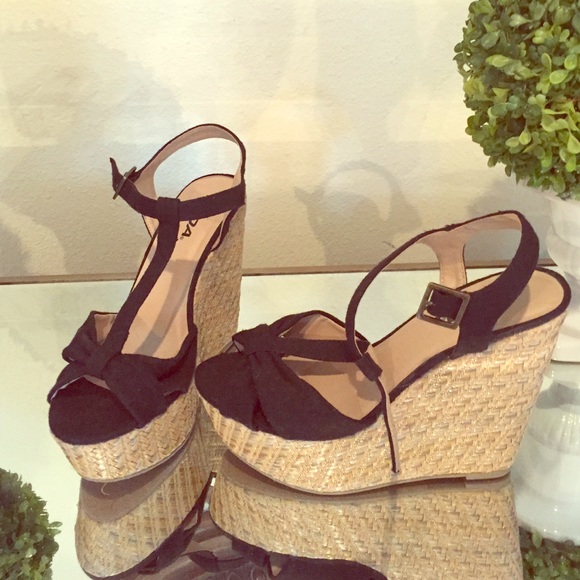 Black Wedges from Soda. Never once worn!