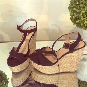 Black Wedges from Soda. Never once worn!
