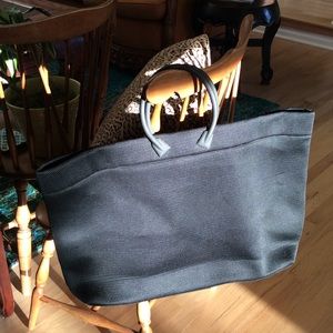 😸PRICE DROP😸Miu Miu Black Neoprene Weave Tote 3